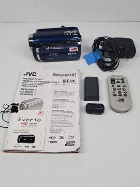 JVC Everio GZ-MG330AU Camcorder w/ Battery, Charger, Remote-TESTED